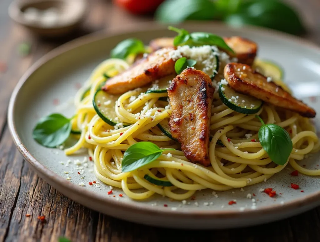 Easy Zucchini Pasta Chicken Recipe – Healthy & Delicious!