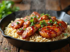 How to Make One-Pan Honey BBQ Chicken Rice in Just 30 Minutes